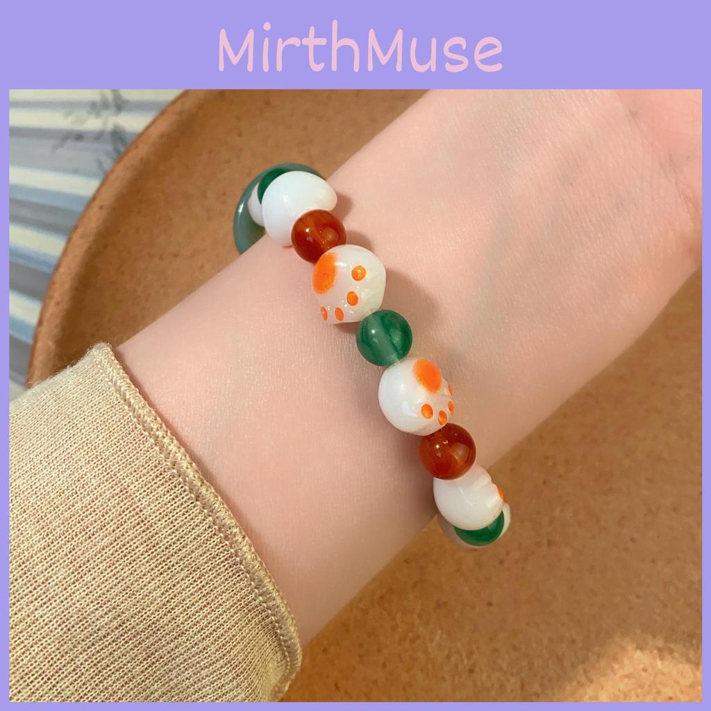 Unique Summer 2024 New Chinese Style Resin Cat Paw Beaded Bracelet For Women