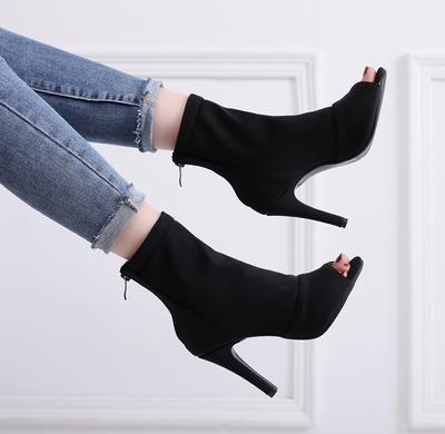 For Hotest Heels Ankle Latin Party Big Lady Sexy Stilettos Shoes High Size Heels Women'S High-Heeled Boots Women Dance Ballroom