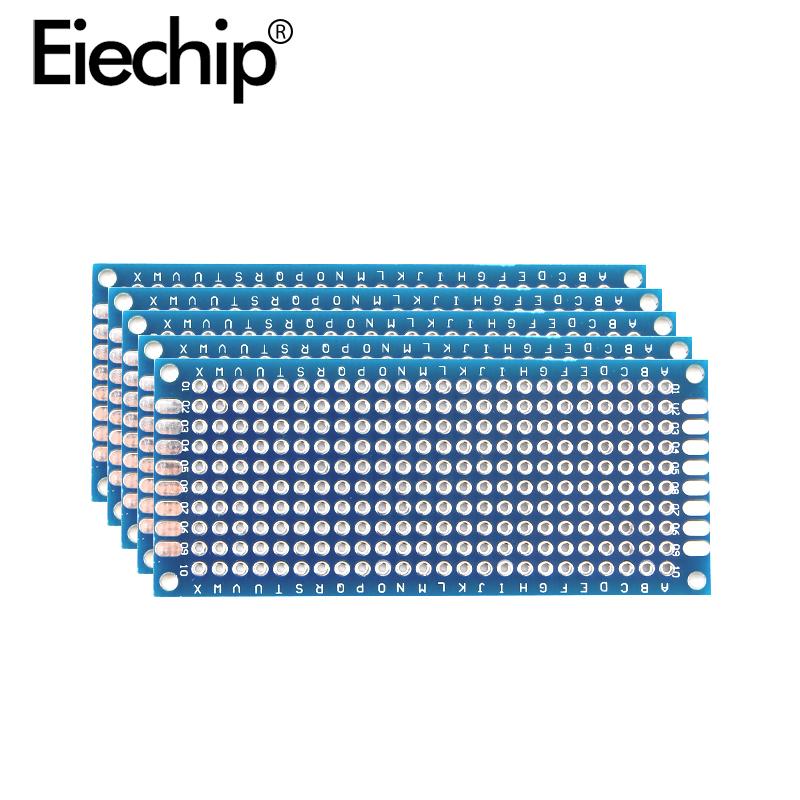 10 Stück Leiterplatte 3x7cm DIY Universelle Leiterplatte 3*7cm Doppelseitig Prototyping-Leiterplatte Für Arduino Kupferplatte