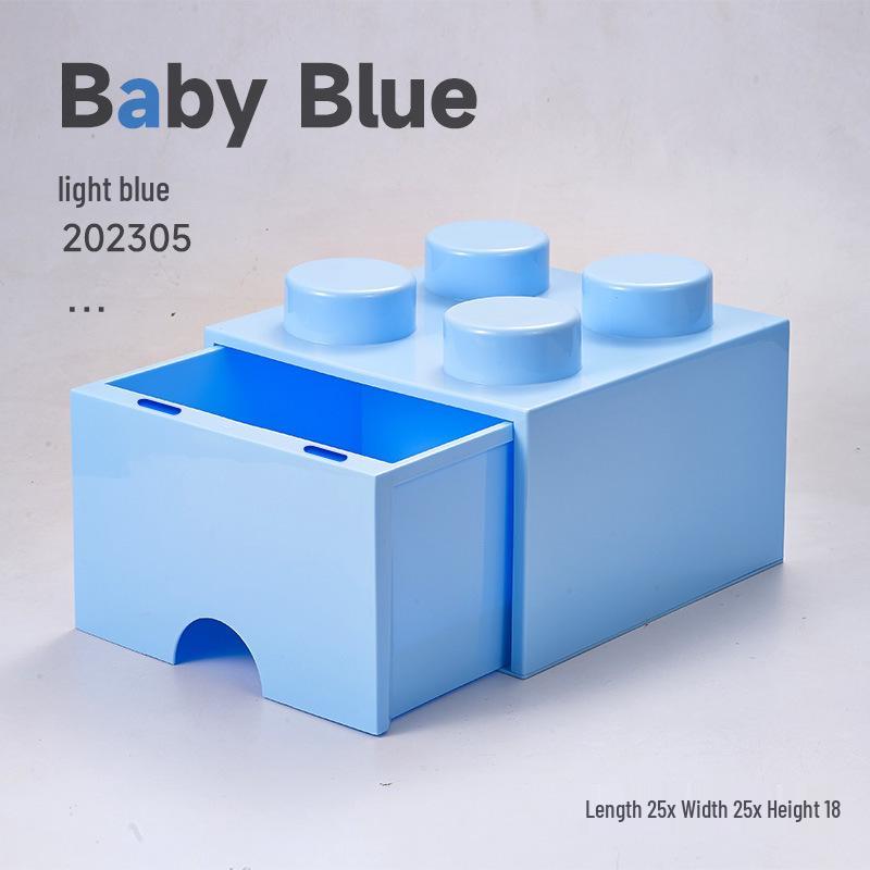 Children s Dustproof Stackable Toy Storage Drawer Box Reinforced 25cmX25cmX18cm
