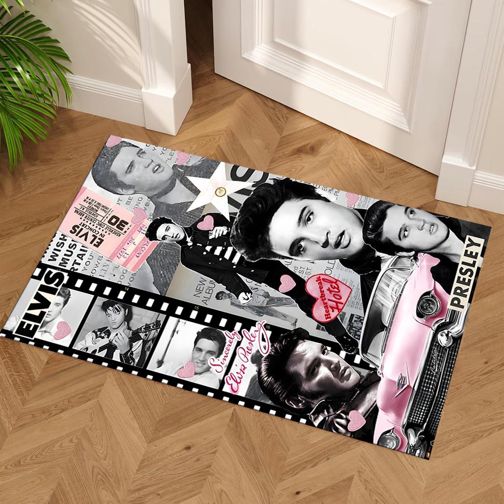 Elvis Presley Carpet Suitable for Dining Room Study Room Bedrooms Game Room Antislip Carpet Anime Office Decor Spiritual Gift