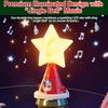  Participatory Santa Flying Sleigh Decoration Plays Tune Bells Song