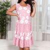 Floral Knit Sleeveless Midi Dress With Relaxed Fit For Summer Casual Wear