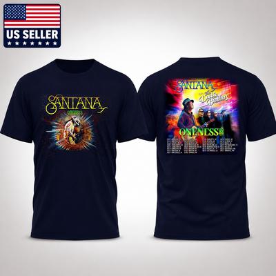 HOT ITEM!! Santana and The Doobie Brothers Oneness Tour 2026 Shirt 2 Sides S-5XL