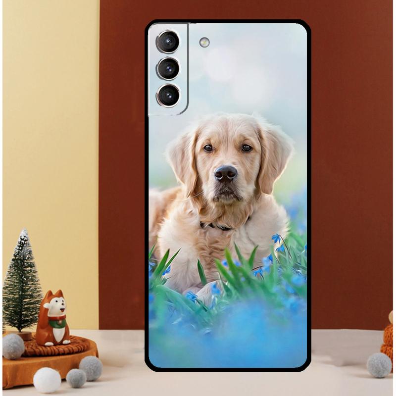 Golden Retriever Hund Hülle Für Samsung Galaxy S24 S26 Ultra S21 S22 S20 S23 S25 Ultra S10 Plus S25 FE Abdeckung Funda