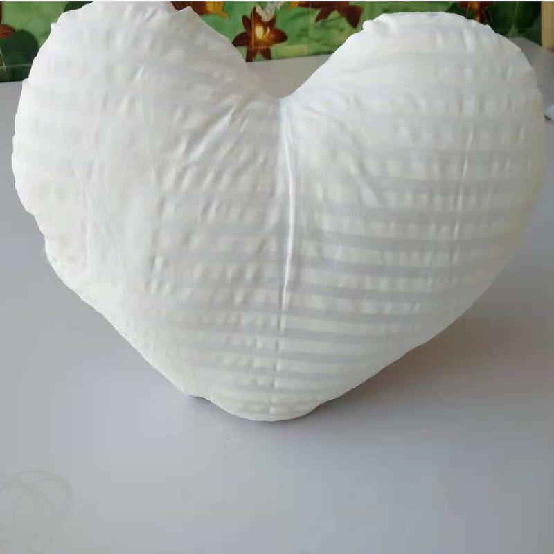 Heart-Shaped Washable Back Pillow and Sofa Cushion Cover (No Insert)