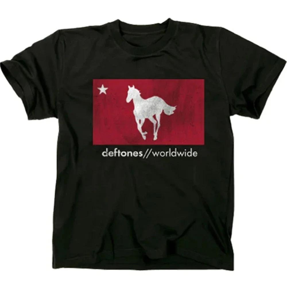 2025 Deftones Sänger Band T-Shirt Herren Damen Hip Hop Rock Tee Mode Kurzarm T-Shirt Sommer T-Shirts Tops