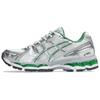 GEL Kayano 12.1 Textile, Synthetic Leather Low Top Casual City Commuting Running Shoes Unisex Silver Green 1203A759-100