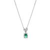 ESTELLE May Birthstone Emerald Necklace In 10K White Gold (0452-2047-0019-0000)