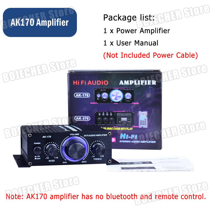 

AK35/AK45/AK55/AK380/AK370/AK170 High Power Amplifier HIFI Stereo Audio Amplifiers 12V Car Home Sound Speaker Power Amplifier