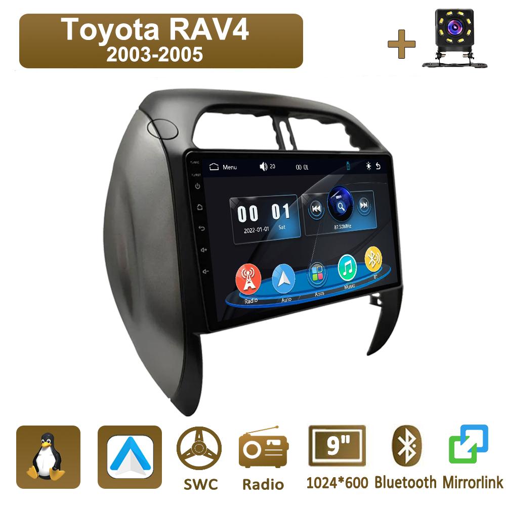 Icreative Мультимедийный MP5 Плеер Автомагнитола Головное Устройство Стерео BT Для Toyota RAV4 2003-2005 чёрный