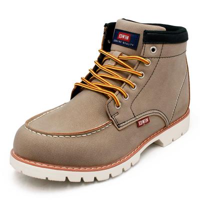 Waterproof Work Short Moccasin Mock PU Leather Color EDM8700 BEIGE Men's Boots, Boots, Boots, Toe, Shoes, Anti-Slip, Men's Shoes, 25.5cm