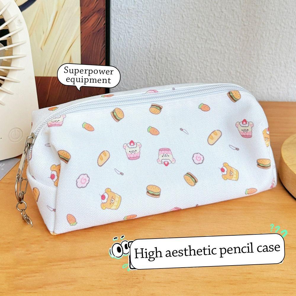 Gourmet Stationery Bag Large Capacity Pencil Case Cute Stationery Organizer  for School Office