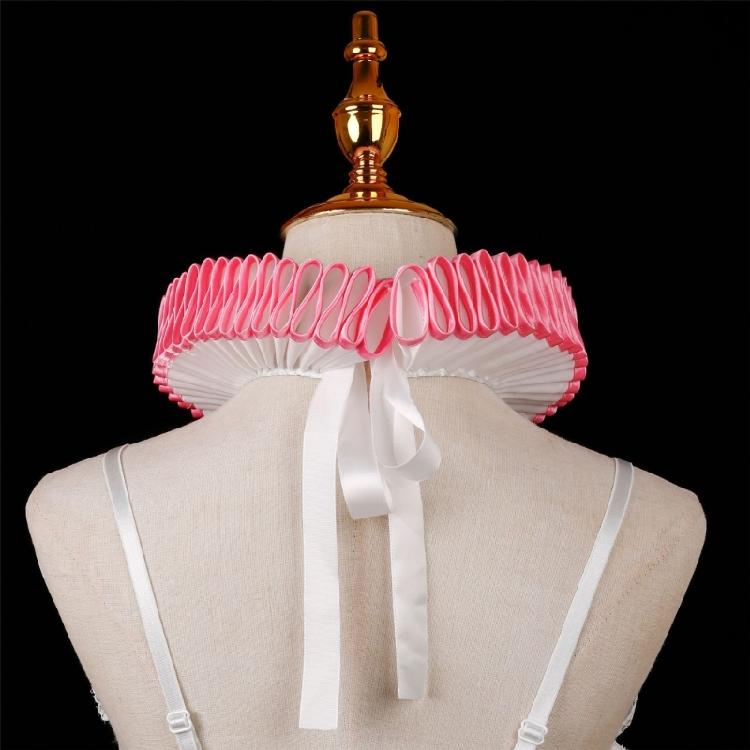 Renaissances Elizabethan Ruff Collar Neck Ruffle Victorian Colonial Dickens Neck Collar Halloween Costume Cosplay Props