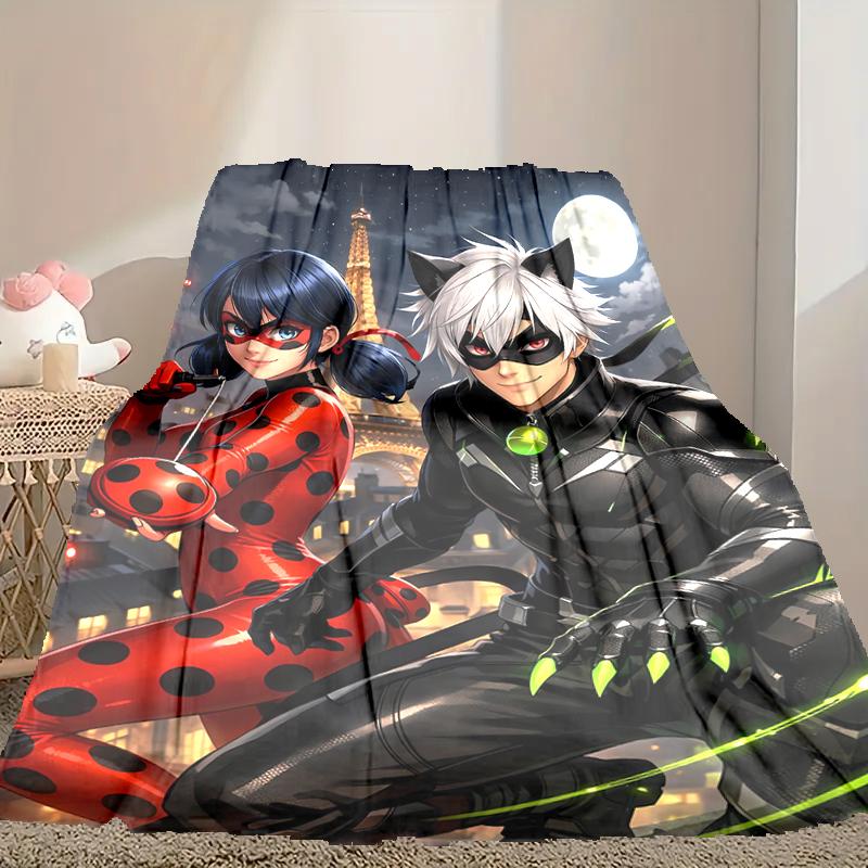 [Ladybug Blanket] Creative Blanket for Women Men Family Friend On Birthday Mothers Fathers Day Valentines Day