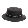 New straw hat women's summer flat top top top hat seaside vacation beach hat Internet celebrity straw hat versatile hat