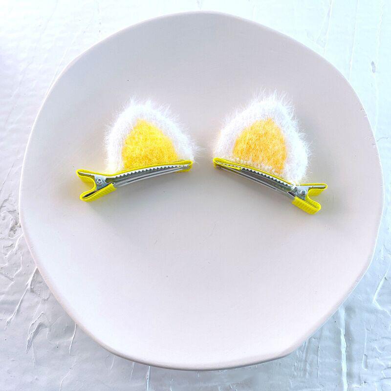 

2Pcs Plush Cat Ear Hair Clips Set Cute Cartoon Stereoscopic Design Korean Style For Little Girls Hair Accessories Fashion