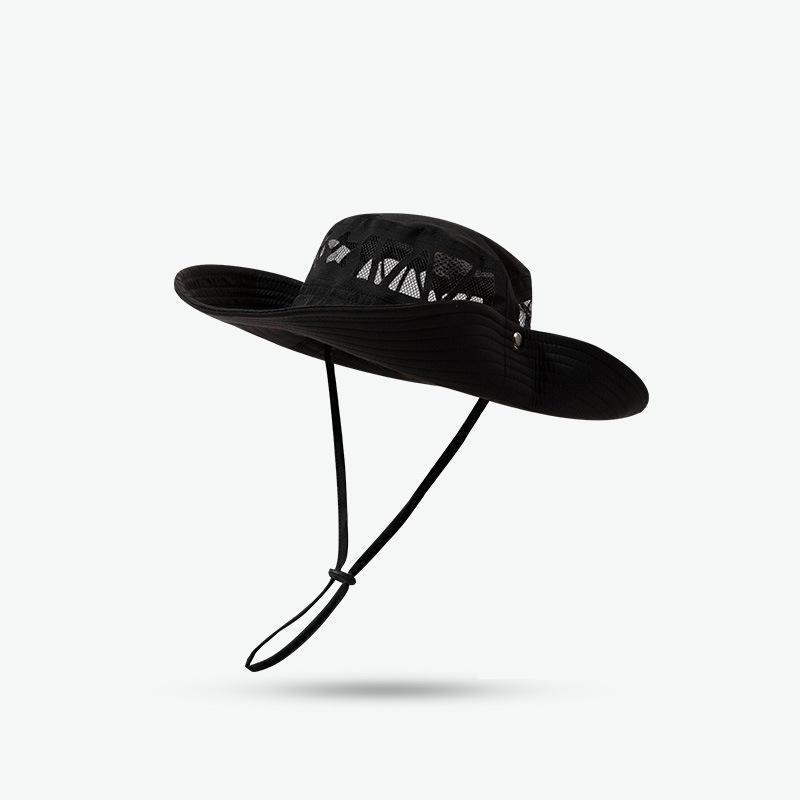 

Ковбойський капелюх з великими полями, рибальський капелюх, літні капелюхи для чоловіків, жінок, унісекс, для вулиці, капелюх рибалки, сонцезахисний, для альпінізму, пішого туризму, сонцезахисний капелюх 55-60cm чорний