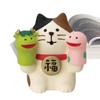 Snake Year Cat Crafts Small Ornaments for Chinese New Year Snake Year Trend Bonsai Food and Decorative Resin Figurines Decor