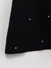 2025 Autumn French Chic Sleeveless Knit Dress with Studs and Rhinestones