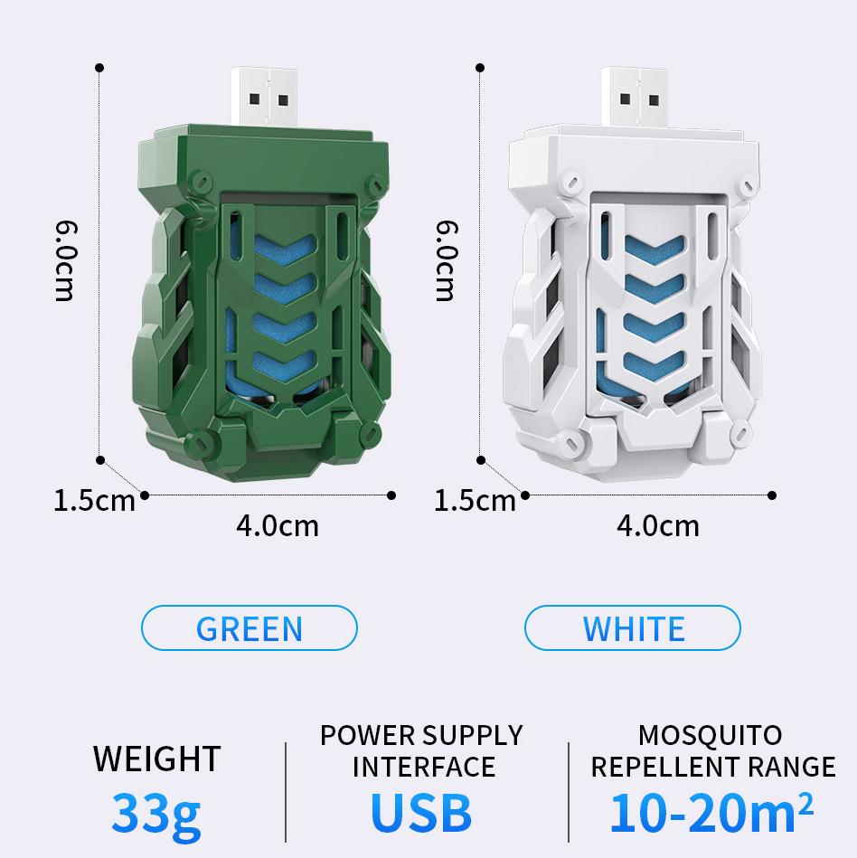 Riscaldatore repellente per zanzare elettrico USB Anti repellente per zanzare Repellente per insetti per viaggiare in campeggio da pesca