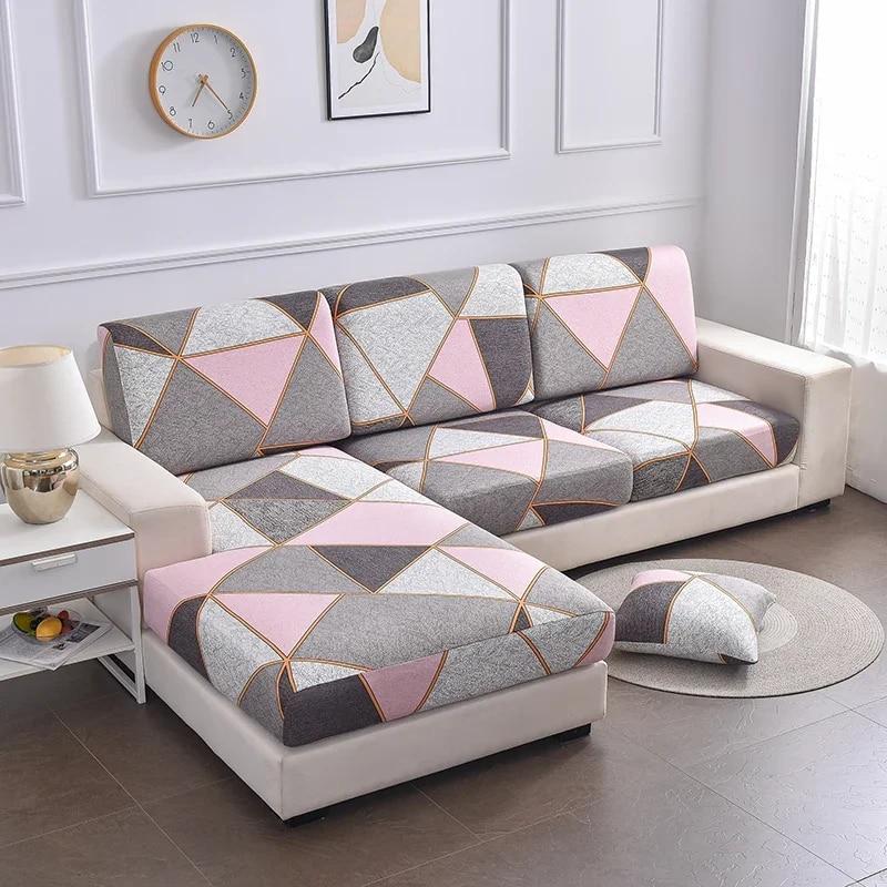 1PC Elastic Seat Cushion Cover Chair Cover Stretch Sofa Cover For Living Room Sofa Slipcover Protector Washable Removable