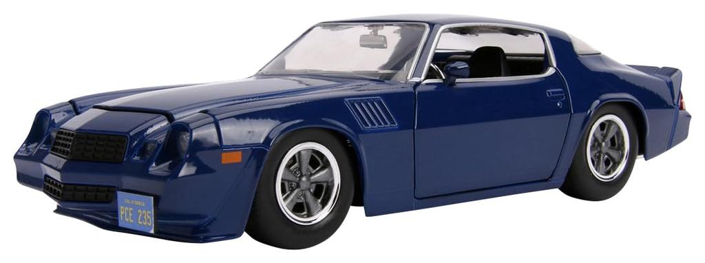 Kyosho Jada Toys Hollywood Rides Series 1/24 Chevy Camaro Blue (Stranger Things Billy) with Medal, Finished Model, JADA31110