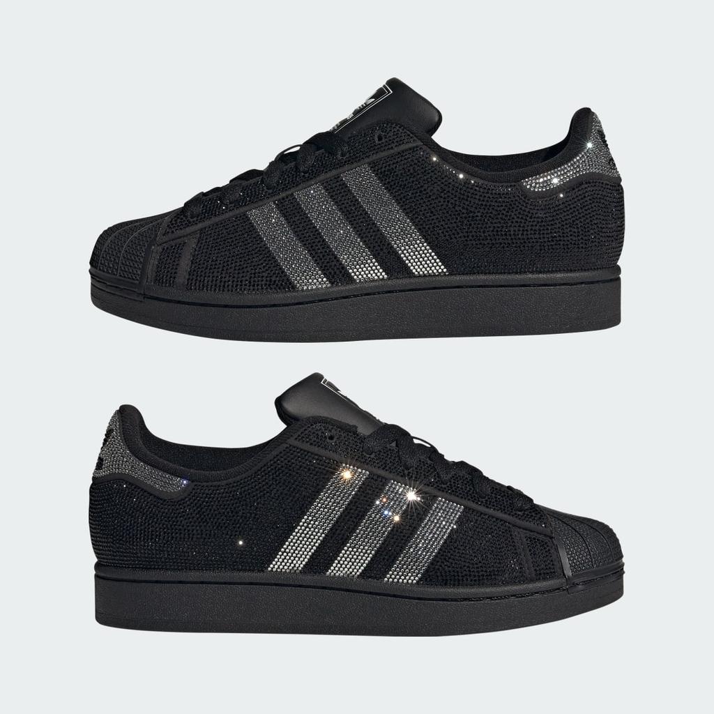 adidas SUPERSTAR II IH4200 Unisex Originals Sneakers Core Black / Silver Metallic / Off White