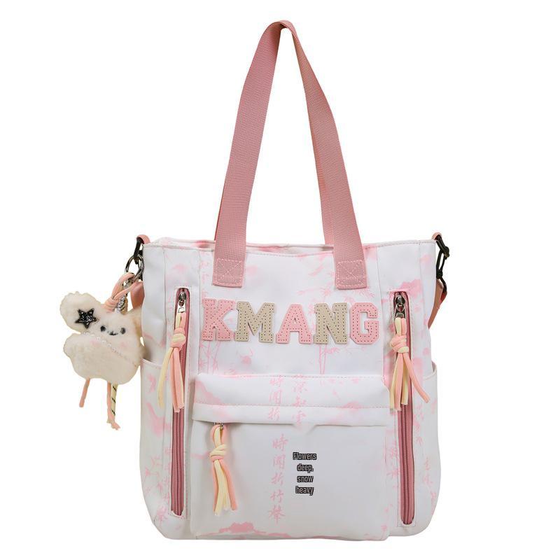 Chinese Ink Wash Backpack, Large Capacity for Students: Ideal for Girls, Boys, and College Use