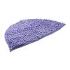 Semicircular Chenille Non Slip Bath Mat Carpet Rug Absorbent Bathroom Shower Mat with Anti Skid Backing for Floor Protection