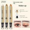 Matte & Shine Highlighting Eyeshadow Stick 2-in-1 Waterproof Eyeshadow Liquid & Liner, Double-ended Eyeshadow Stick, Crayon, Easy-to-use Waterproof