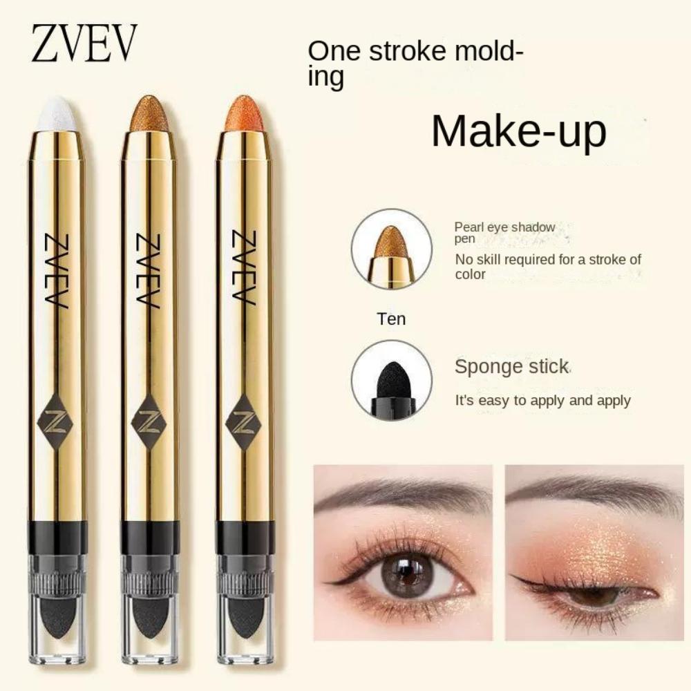 Matte & Shine Highlighting Eyeshadow Stick 2-in-1 Waterproof Eyeshadow Liquid & Liner, Double-ended Eyeshadow Stick, Crayon, Easy-to-use Waterproof