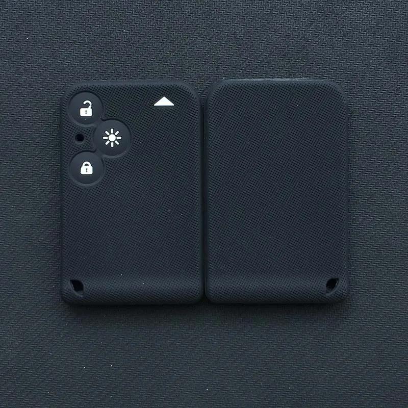 Silicone Car Key Cover Set for Renault Laguna Espace AVC CLE Card Remote Key Holder Protector Key Case