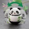 S-1 Pc Japanese Ceramic Panda Doll Crafts Panda Tumbler Toy Lucky Charm Fortune Ornament Landscape Home Office Desk Decor