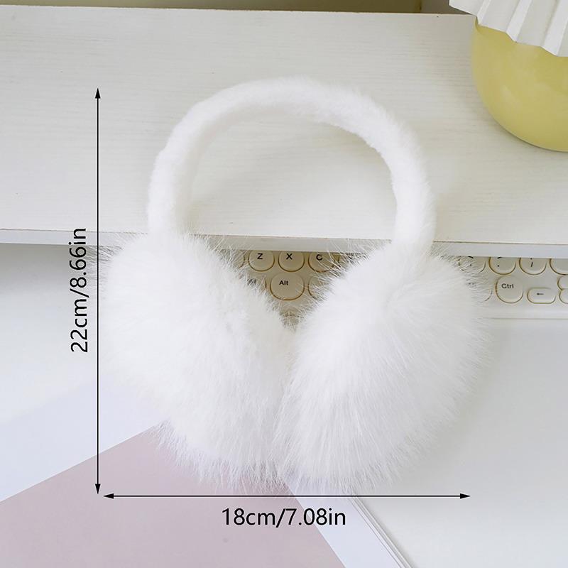 Fashion Soft Faux Fur Ear Warmer Winter Earmuffs For Women Men Solid Color Earflap Outdoor Cold Protection Ear-Muffs Ear Cover