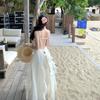 Seaside Wear Sexy Backless Suspender Skirt Design Good-looking Irregular Dress Summer