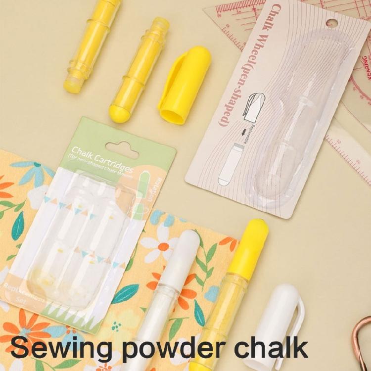 Roller Wheel Chalk Marker Dressmaking Chalk Pencil Quilting Chalk Pen For Patchwork Positioning Sewing Craft Project