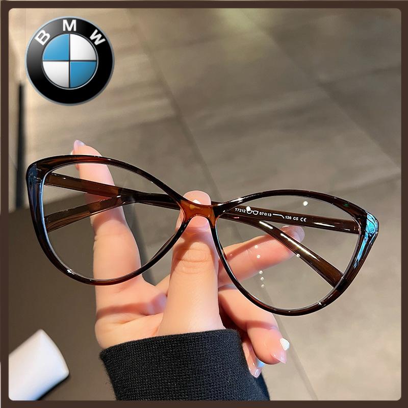 BMW New Cat-eye Glasses Frame Popular Model Can Be Equipped with Myopia Glasses Xiaohongshu Hot Girl Large Frame Frame Glasses No Makeup