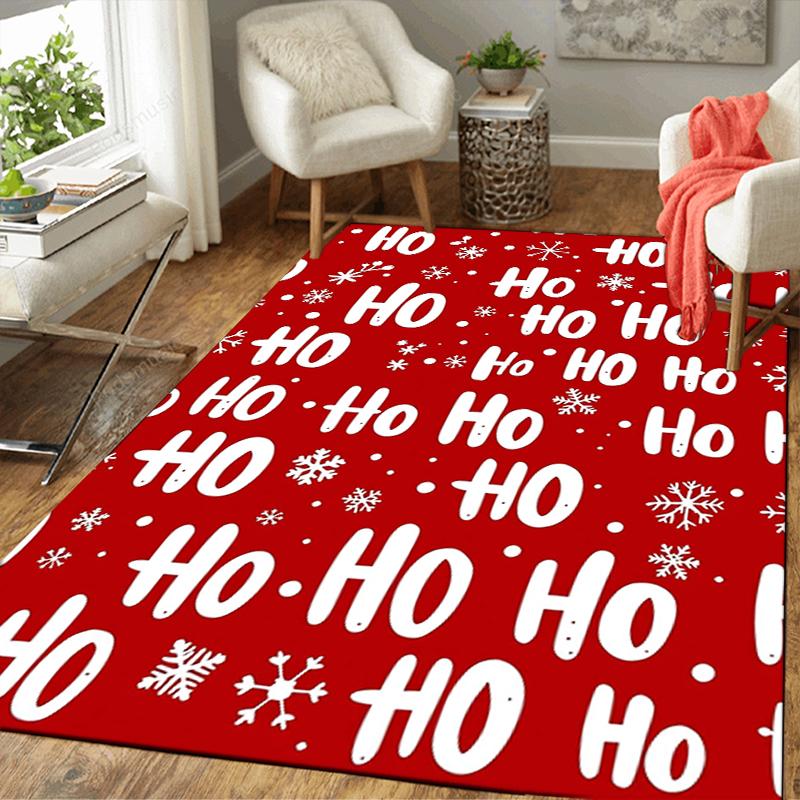 1Pc Santa Claus Gifts Winter Night Rug Office Carpet Indoor Outdoor Doormat Nonslip Soft And Comfortable Living Room Christmas Halloween Gift D9183