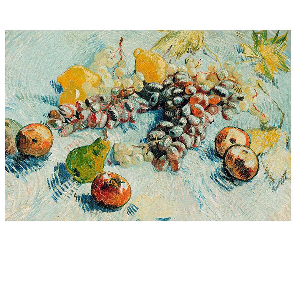 PVC Mat Placemats for Table Waterproof Dining Tableware Pad Monet Van Gogh Cup Bowl Costers Non-Slip Insulation Place Mats Set