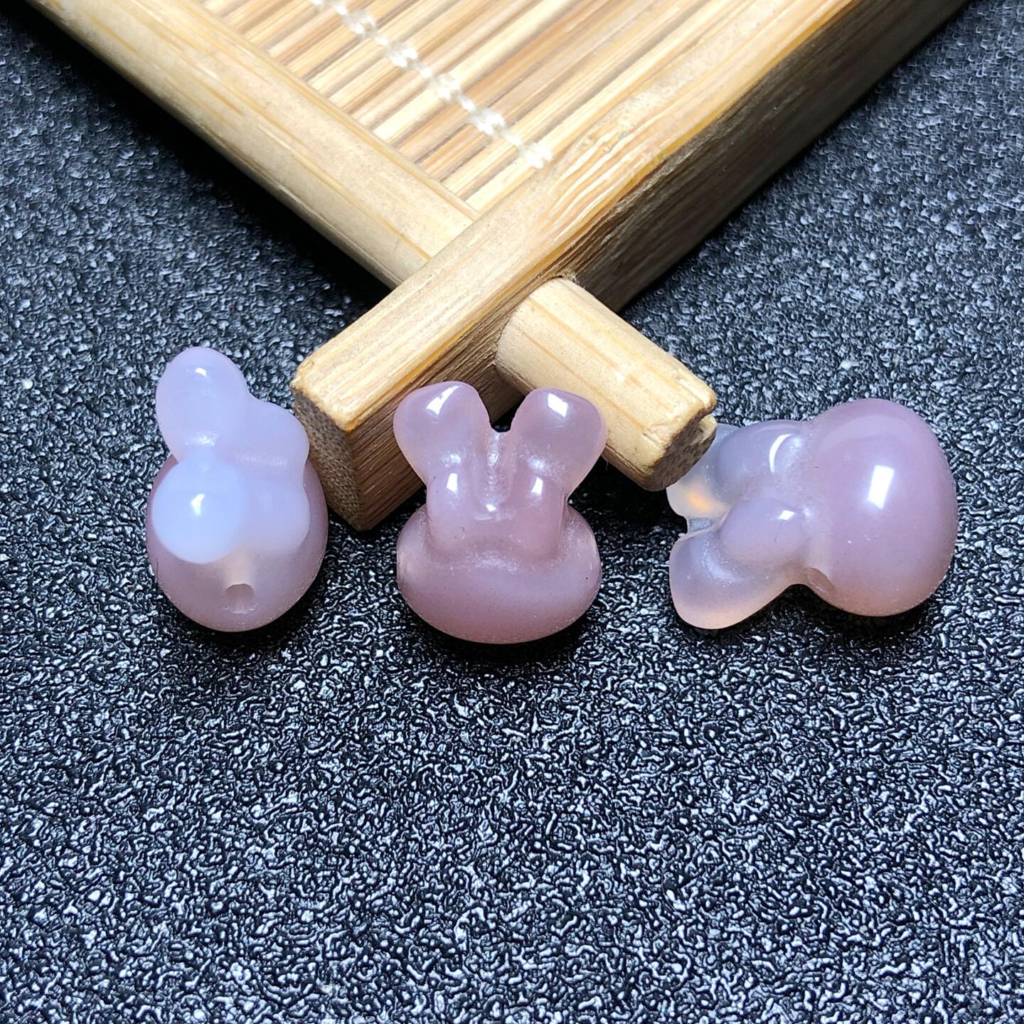 Yanyuan Agate Bow Knot Rabbit Crystal Jade Bead Bracelet Necklace Kit