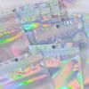 Laser Bag Jewelry Bag Holographic Transparent Ziplock Bag Sealable Bag for Samples, Phone Case, Cable Packaging