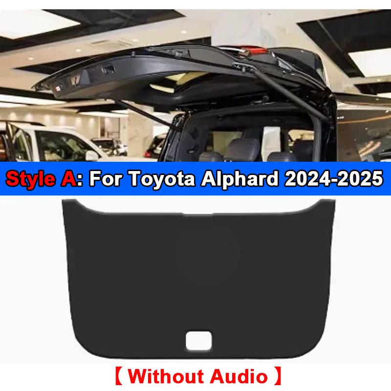 For Toyota Alphard Vellfire 2015-2024 2025 Car Rear Trunk Tailgate Anti-kick Protective Mat Leather Decoration Pad  Accessories