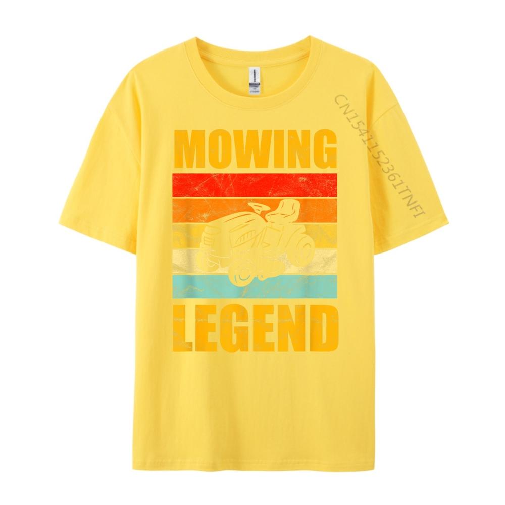 Funny Lawn Mower Mowing Legend Yard Work Lawn T Shirt Men 100 Cotton Shirts Memorial Day Graphic Tshirts