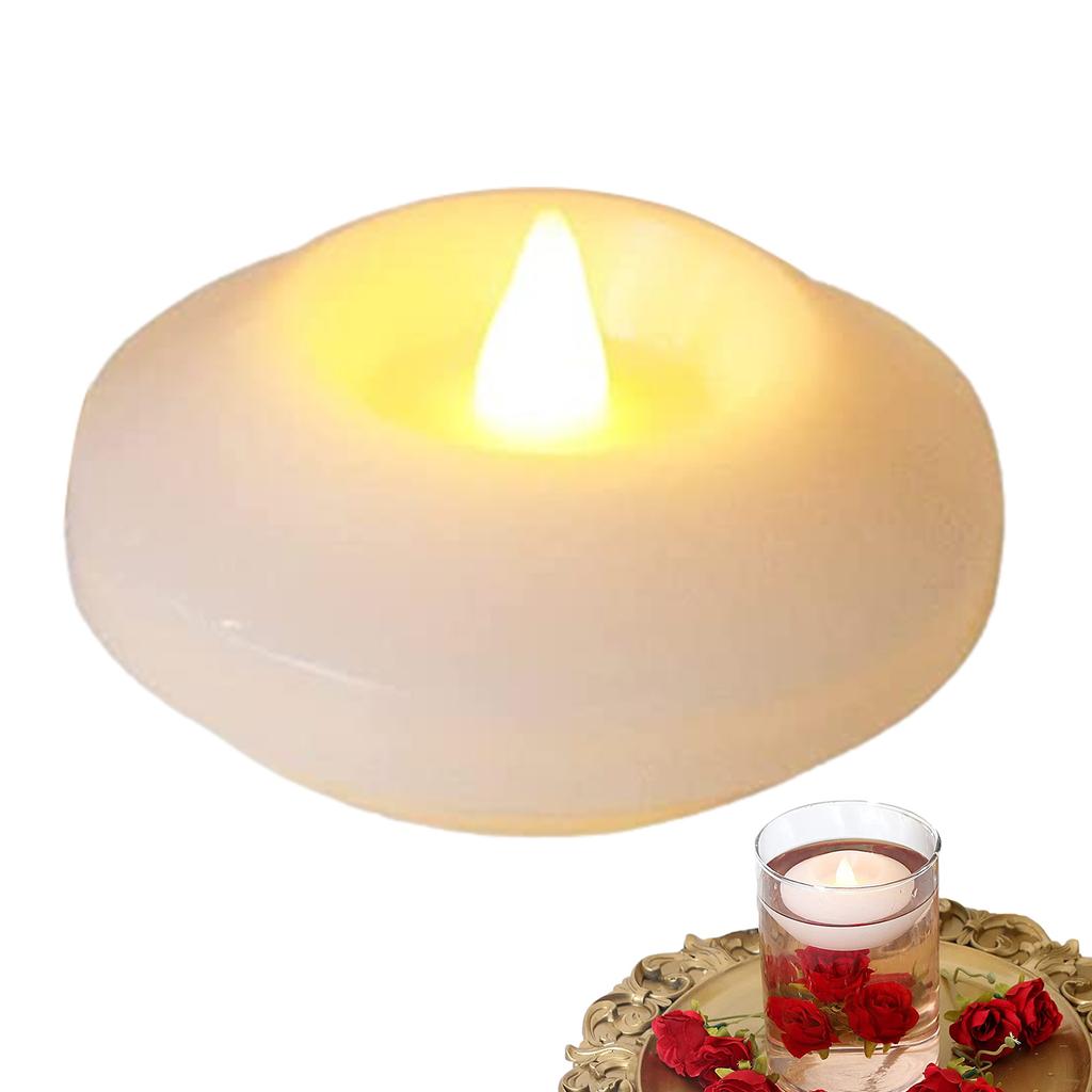 Floating Tealights Candles Flickering Candles Flameless Tea Lights Party Wedding Praying Memorial Festival Event Blessing