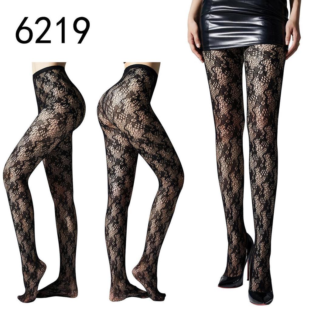 "Gothic Spider Web Jacquard Stockings - Halloween Style"
