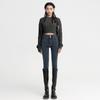 Double-buckle Elastic High-waisted Small-footed Jeans for Women's 2025 Autumn and Winter New Leggings, Pencil Jeans Look Thin