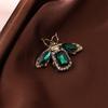 Rerto Bee Crystal Brooches For Women Enamel Rhinestone Animal Tassel Lapel Pins Men'S Suit Collar Pin Badge Accessories