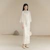 Women's Chinese Style Embroidered Tang Suit Two-Piece: Summer Jacquard Spaghetti Strap Dress & Top.