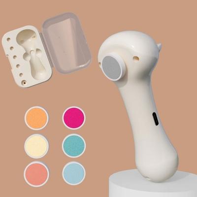 Low Noise Electric Parrot Nail Trimmer USB Charging Polisher Wheel Pet Nail Grinder with 6 Grinding Heads Anti-Pinch